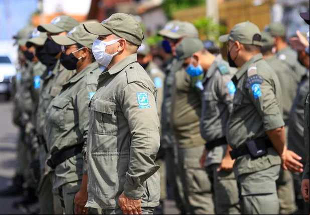 Policiais do Batalhão da Polícia Militar de Campo Maior