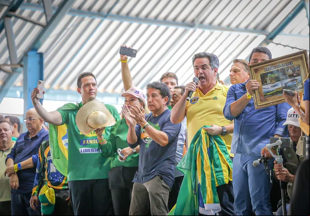 Ato com apoiadores de Bolsonaro