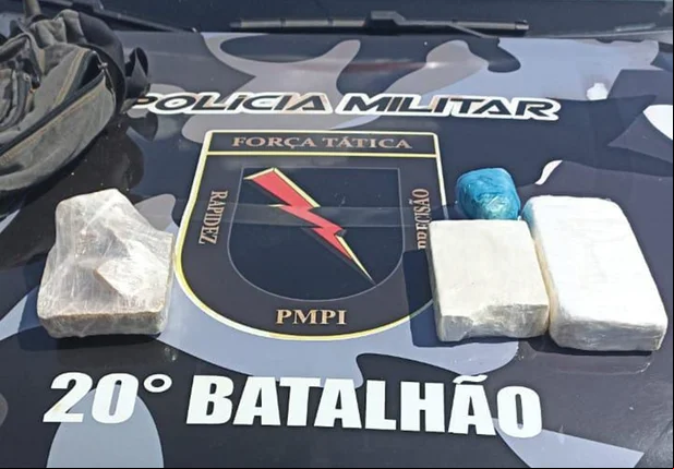 Drogas apreendidas em Paulistana
