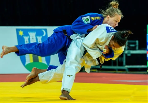 Ketleyn Quadros ficou com a medalha de bronze no Grand Prix de judô de Zagreb