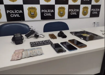 Material encontrado em posse de Luciano Alves dos Santos