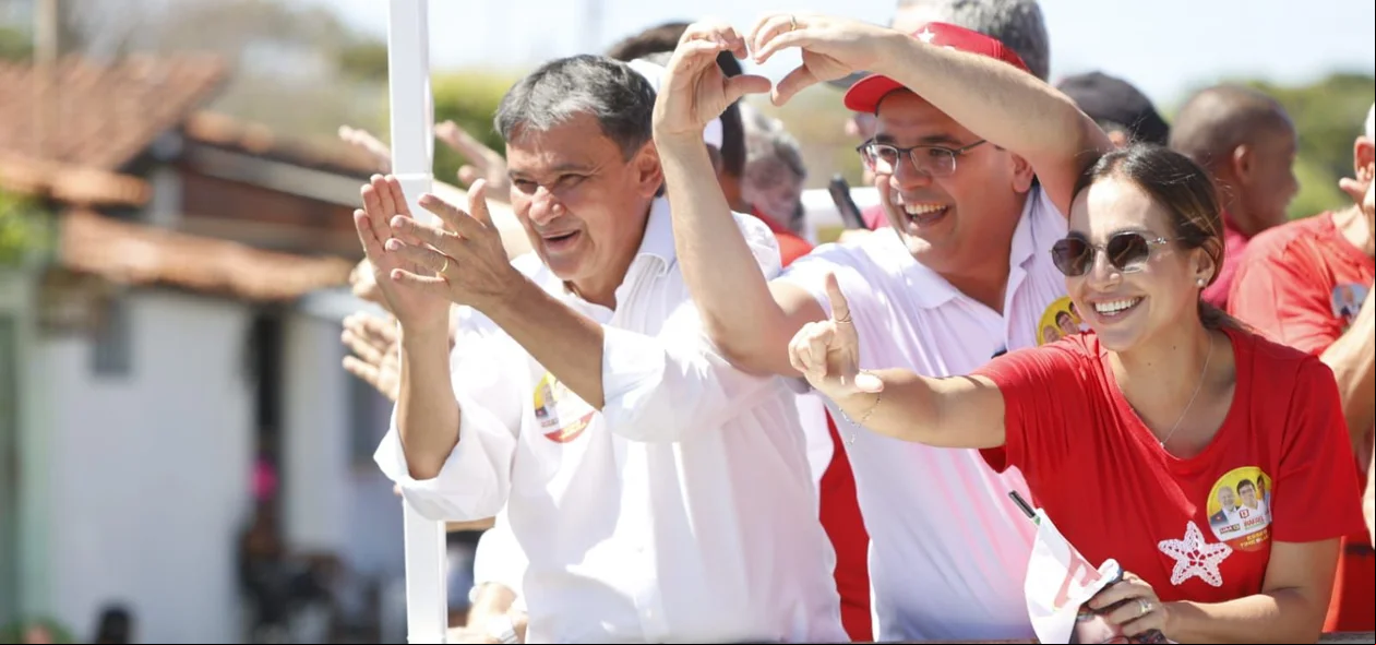 Rafael e Wellington em carreata na zona norte de Teresina