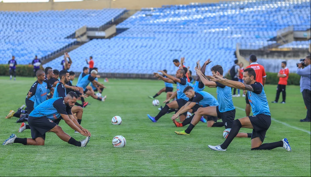 River-PI se preparando para o jogo