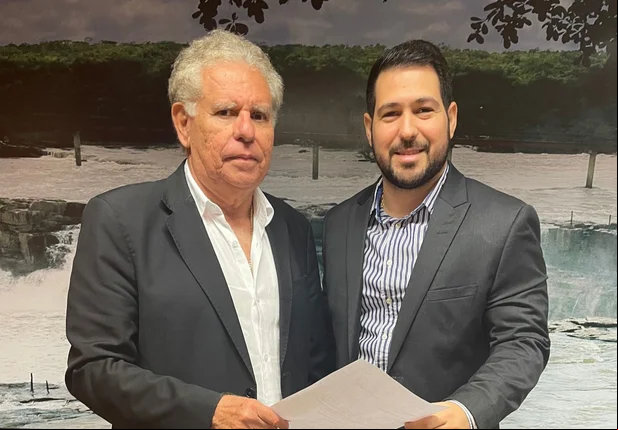 Felipe Sampaio e o diretor da Equatorial Arquelau Siqueira