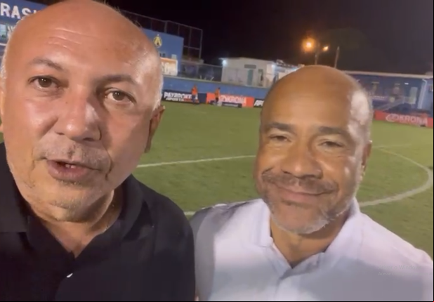 Warton Lacerda (presidente do Altos) e Sérgio Soares (técnico do Jacaré)