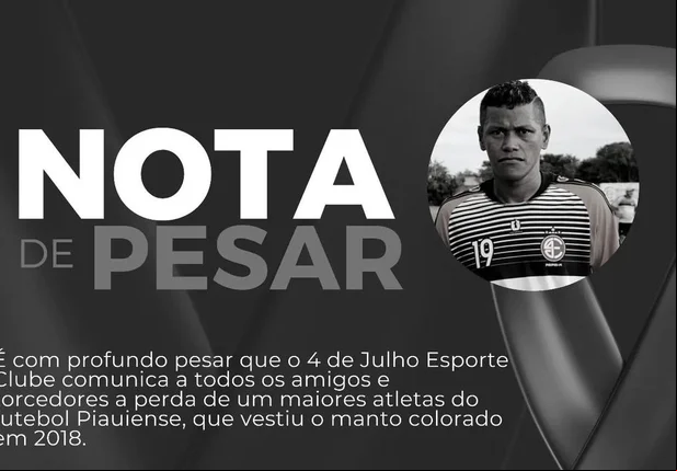 4 de Julho emitiu nota de pesar
