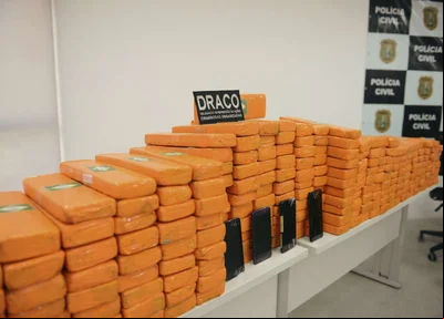 Polícia apreende mais de 160 kg de maconha