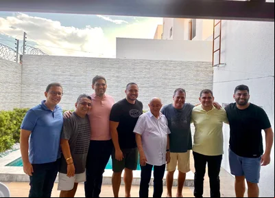 Almoço na residência do vereador Joaquim do Arroz