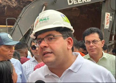 Governador Rafael Fonteles visita obra de rebaixamento da Avenida João XXIII