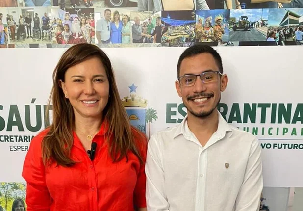 Prefeita Ivanária Sampaio e o secretário municipal de saúde, Dr. Dérick Kawan