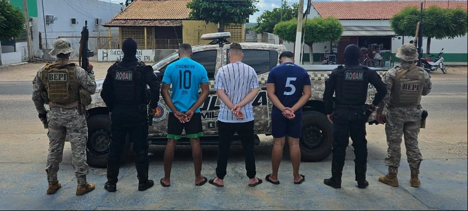 Suspeitos de praticarem estupro coletivo em Alegrete do Piauí