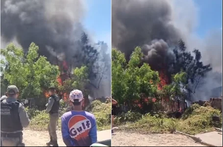 Incêndio em Alegrete do Piauí