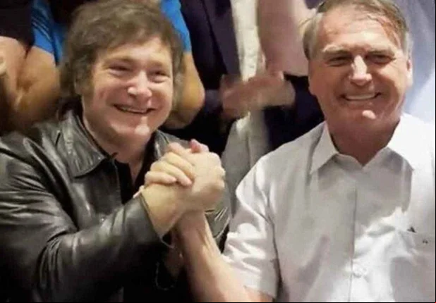 Javier Milei e Jair Bolsonaro