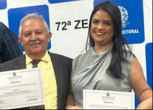 Prefeito Antonio Luís e vice-prefeita Camila Feitosa
