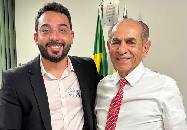 Francisco Emanuel, prefeito de Parnaíba pelo PP-PI, e Marcelo Castro, senador pelo MDB-PI