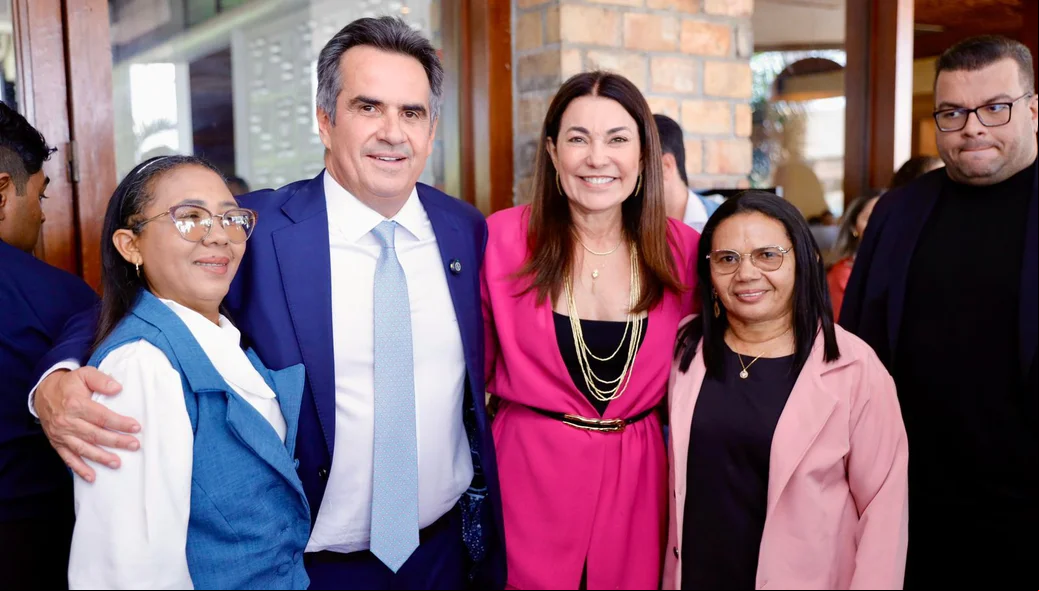 Ciro Nogueira e Margarete Coelho em almoço com prefeitos do Piauí