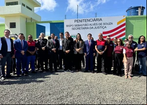 Deputado Rubens Vieira participa da inauguração da penitenciária de Buriti dos Lopes