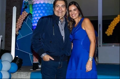 Faustão e a sua esposa, Luciana Cardoso
