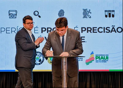 Governador Rafael Fonteles e secretário de Segurança Pública, Chico Lucas