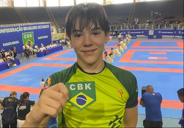 Karateca João Gabriel Alencar