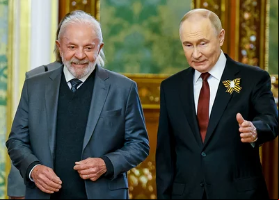 Lula e Vladimir Putin