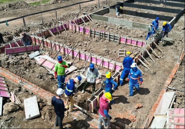 Obra do IFPI avança em Esperantina e segue em ritmo acelerado