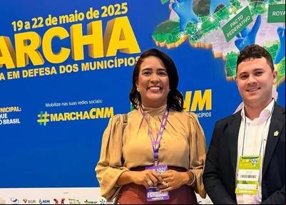 Prefeita Camila Barbosa participa da Marcha dos Prefeitos em Brasília