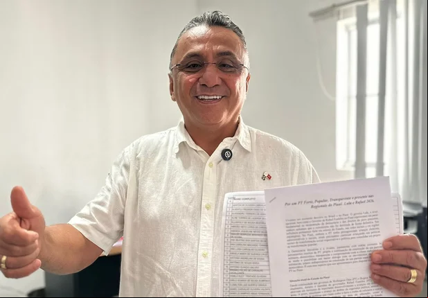 Vereador Dudu registra sua candidatura à presidência do PT no Piauí