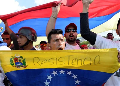 Protesto contra Nicolás Maduro