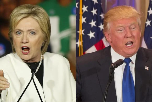Hillary Clinton e Donald Trump 