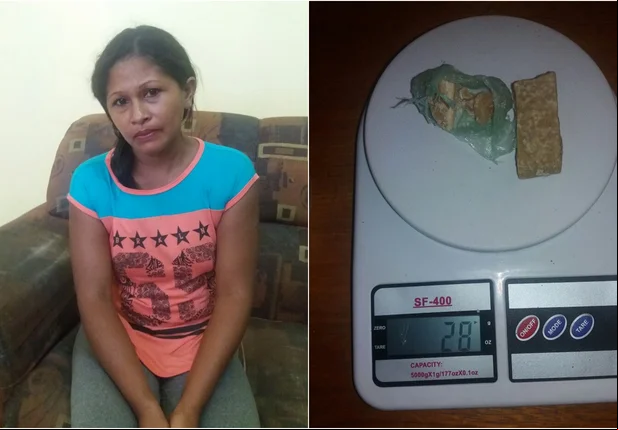 Mulher é flagrada com droga escondida dentro da vagina