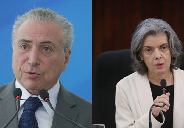 Presidente Michel Temer e ministra Cármen Lúcia