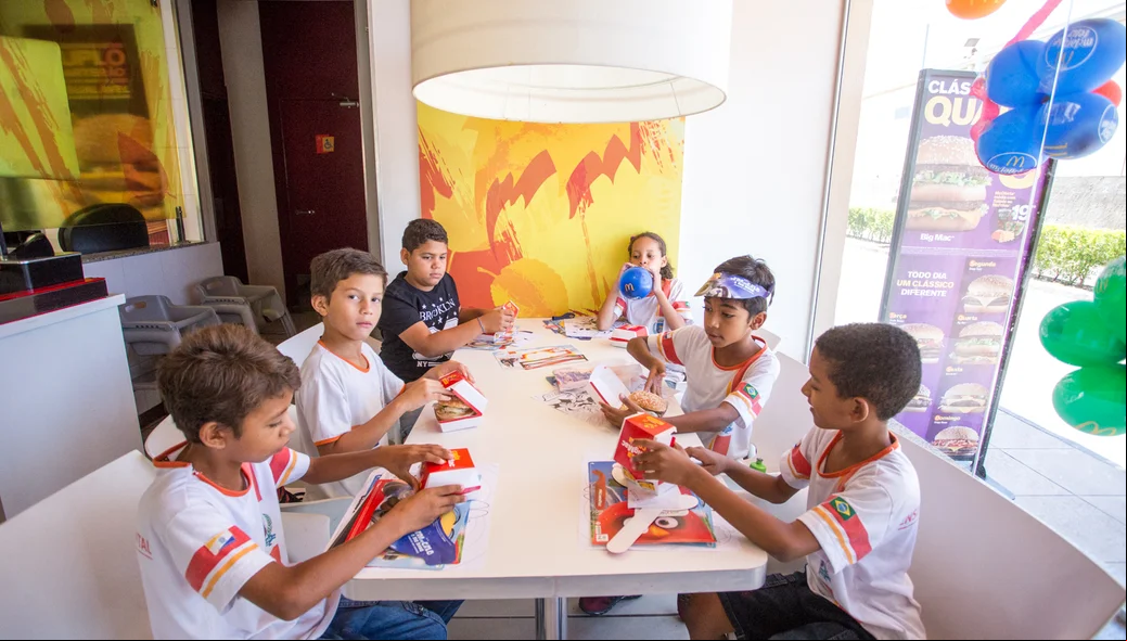 Alunos da escola de Timon 