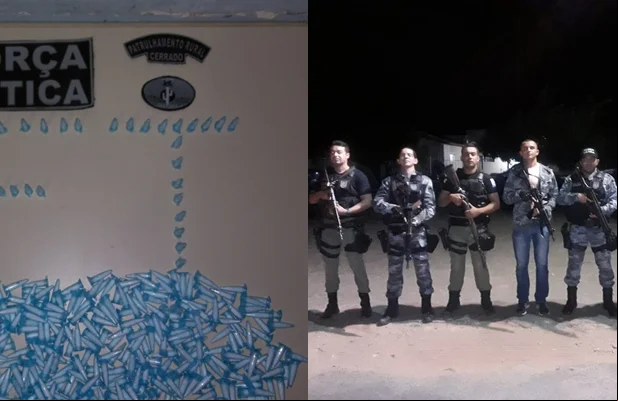 PM de Paulistana apreende 518 pinos de cocaína