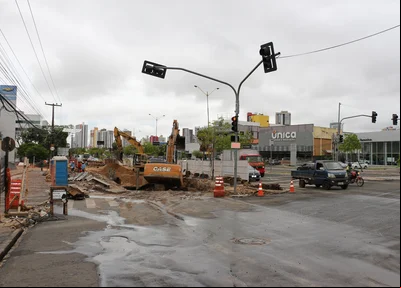 Obras da galeria da zona leste avançam entre a Avenida João XXIII e Rua Miguel Arcoverde