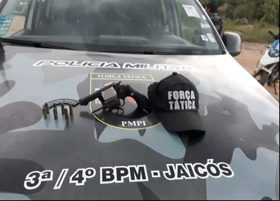 Arma apreendida durante operação