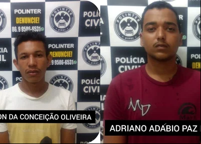 Presos na zona leste de Teresina