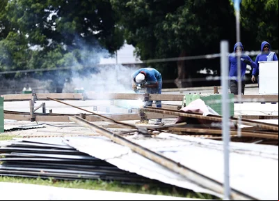 Obra da loja Havan 