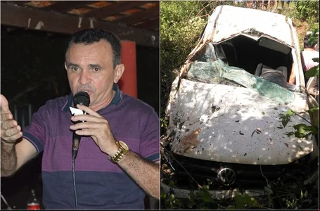 Prefeito Caburé foi vítima de acidente 