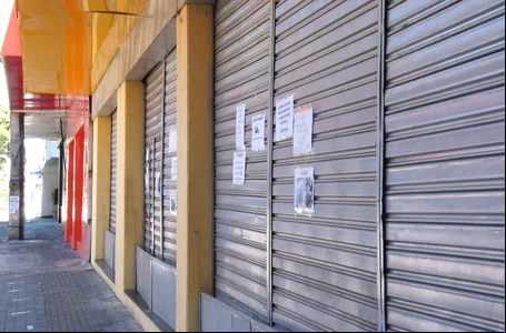 Comércio fechado em Teresina