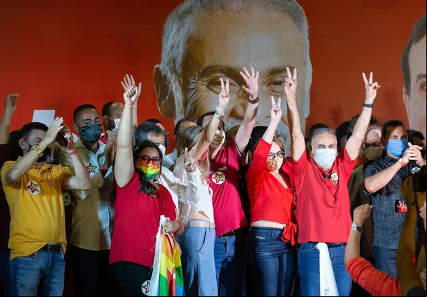 Araujinho durante convenção em Picos
