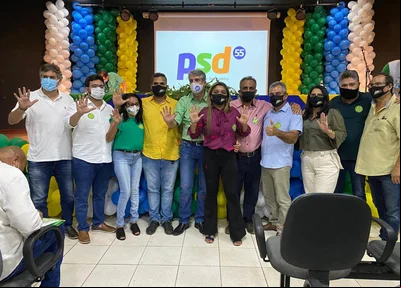 João Mádison na convenção do PSD