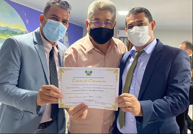 Deputado Mádison recebe Título de Cidadão de Lagoa de São Francisco
