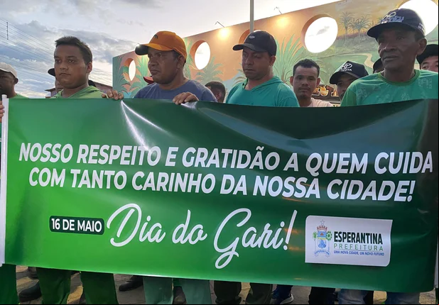 Prefeitura de Esperantina realiza homenagem a profissionais da limpeza